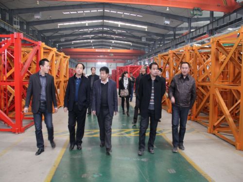 甘肃建投二建集团领导来装备公司观摩指导工作